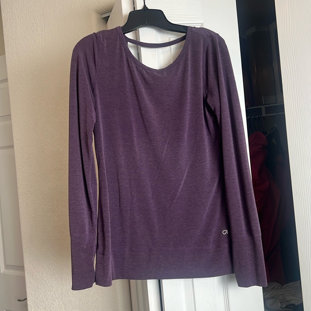 Gap Breathe Purple Long Sleeve Top